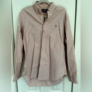 Ralph Lauren button down polo, classic fit. Size 15 1/2, 34/35. Good condition!